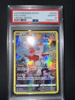 Pokemon Card Galarian Gallery Crown Zenith Latias GG20/GG70 PSA 10 Gem Mint - Image 1