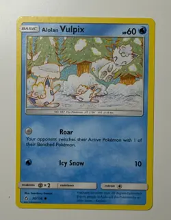 Alolan Vulpix 30/156 SM - Ultra Prism Regular Pokemon Card TCG - Image 1