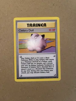 Clefairy Doll 70/102 Rare 4TH PRINT 1999-2000 Base Set WOTC Pokemon Card NM - Image 2