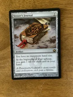English - 1 x MTG Venser's Journal Scars of Mirrodin L - Image 1