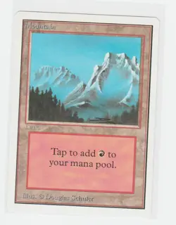 Magic the Gathering ~ MTG ~ 1x Mountain (A) ~ UNLIMITED ~ M/NM ~ - Image 1