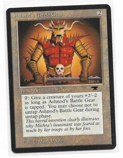 Magic the Gathering ~ MTG ~ 1x Ashnod's Battle Gear ~ M/NM ~ Antiquities - Image 1