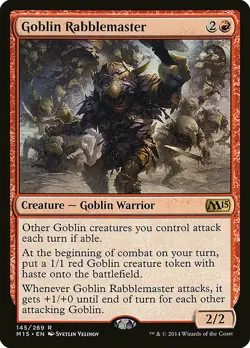 MTG: Magic: ***4X Goblin Rabblemaster MP (Magic 2015/M15)*** - Image 1