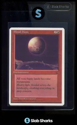 1995 MAGIC THE GATHERING CHRONICLES WHITE BORDER BLOOD MOON - Image 1