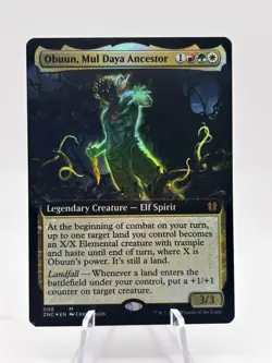 Obuun, Mul Daya Ancestor 008 Extended Art Foil Zendikar Rising ZNC MTG NM - Image 1