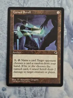 Cursed Scroll - Tempest - Magic the Gathering - MTG - Light Play - Image 1