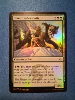 Temur Sabertooth Fate Reforged Foil LP Magic MTG - Image 1