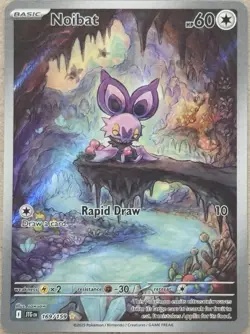 Pokemon TCG-Noibat-169/159-Sv09: Journey Together-Illustration-Holo-M/NM!🔥 - Image 1