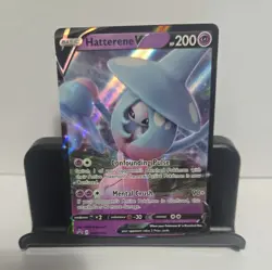 Pokemon TCG Hatterene V SWSH055/307 SWSH Black Star Promos NM - Image 1