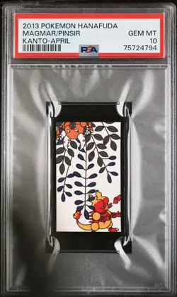 PSA 10 Magmar & Pinsir Hanafuda Kanto Japanese Pokemon 2013 - Image 1