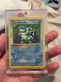1999 Pokemon 1ST EDITION SET Game Base Blastoise 2/102 Holo Foil Shadowless WOTC - Image 1