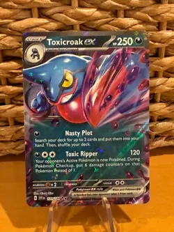 R0855 2023 Pokemon SVI EN-Scarlet & Violet PACK FRESH #131 Toxicroak - Image 1
