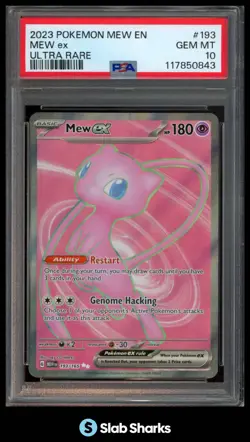 2023 POKEMON SV 151 - MEW EN #193/165 EX ULTRA RARE PSA 10 - Image 1