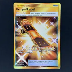 Escape Board 167/156 Ultra Prism Gold Holo Full Art Pokemon Trainer NM - Image 1