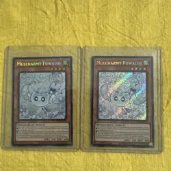2 Yugioh Mulcharmy Fuwalos RA04-EN050 Secret Rare 1st Ed Near Mint - Image 1