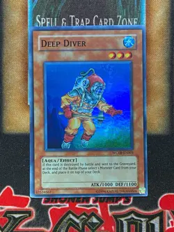Yugioh Deep Diver WC08-EN001 Super Rare LP - Image 1