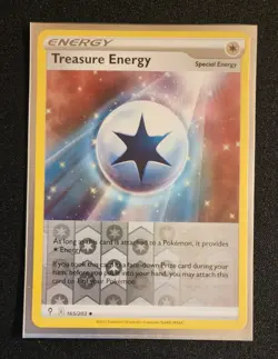 Treasure Energy Reverse Holo Evolving Skies 165/203 Pokemon Card US Seller - Image 1