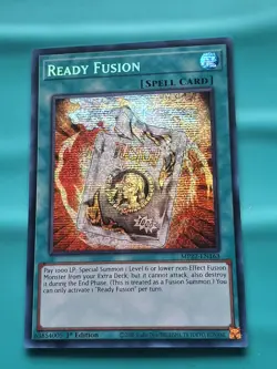Yugioh Card - Ready Fusion Secret Rare 1st Edition MP22-EN163 LP - Image 1