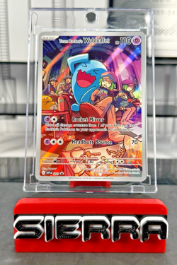 Team Rocket's Wobbuffet 203 - Scarlet & Violet Black Star Promo Pokemon Card NM - Image 1