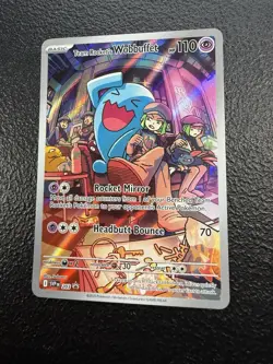 Team Rocket's Wobbuffet 203 - Scarlet & Violet Black Star Promo Pokemon Card NM - Image 2
