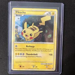 Pokemon Pikachu Holo Black Star Promo HGSS03 2010 Rare HeartGold Card - Image 1