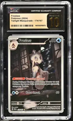 Pokemon Froslass Twilight Masquerade Illustration Rare Card #174 CGC 10 Pristine - Image 1