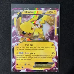 Pokemon Pikachu TCG EX Holo Black Star Promo Card XY84 Ultra Rare - Image 1