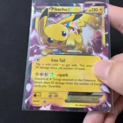 Pokemon Pikachu TCG EX Holo Black Star Promo Card XY84 Ultra Rare - Image 2