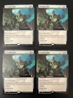 MTG- Glimmer Lens x4 - All Will Be One: Commander - Extended Art - Image 1