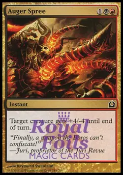 Auger Spree 4x FOIL RTR MTG Return to Ravnica Common MINT black red - Image 1