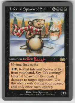 MTG Unglued #33 Infernal Spawn of Evil Lightly played tcg - Image 1