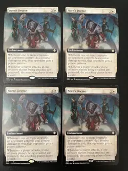 MTG- Norn's Decree x4 - All Will Be One: Commander - Extended Art - Image 1