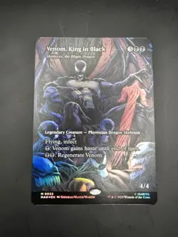 MTG Spider-man Venom, King in Black M 0022 Foil Full Art Magic The Gathering - Image 2