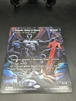 MTG Spider-man Venom, King in Black M 0022 Foil Full Art Magic The Gathering - Image 3