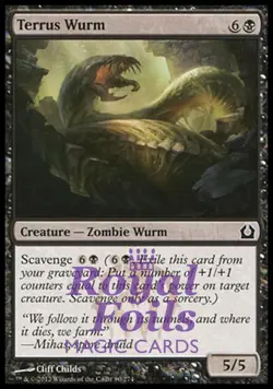 Terrus Wurm 4x FOIL RTR MTG Return to Ravnica Common MINT black - Image 1