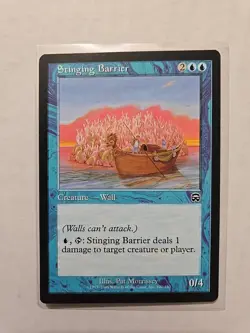 Stinging Barrier - Mercadian Masques - LP - MTG Magic - Common - Creature - Image 1