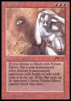 MTG English Ydwen Efreet Light Play Normal Arabian Nights - Image 1