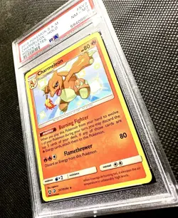 2019 Pokemon S & M Hidden Fates #SV7 Charmeleon Holo PSA 8 NM-MT - Image 3