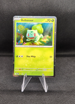 Pokemon TCG Bulbasaur 151 SVP 046 Cosmos Holo w Swirl NM/M (C) - Image 1