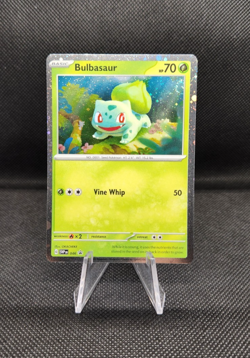 Pokemon TCG Bulbasaur 151 SVP 046 Cosmos Holo w Swirl NM/M (B) - Image 1