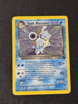 2000 Pokemon Dark Blastoise Unlimited Holo 3/82 Team Rocket MP - Image 1