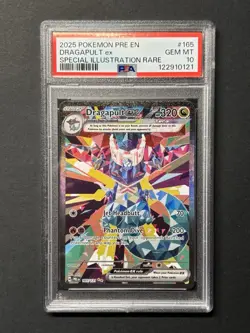 PSA 10 GEM MINT Pokemon Pre EN-Prismatic Evolutions Dragapult #165 SIR - Image 1