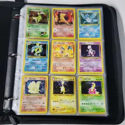 Pokemon Vintage WoTC Mixed Lot of Cards Holos Binder Pages 330+ Pokemon - Image 1