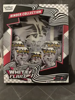 Pokemon White Flare Binder Collection Box Sealed - Image 1