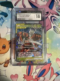 Pokemon 2019 Pheromosa & Buzzwole GX 001/054 Full Metal Wall Japanese CGC 10 - Image 1