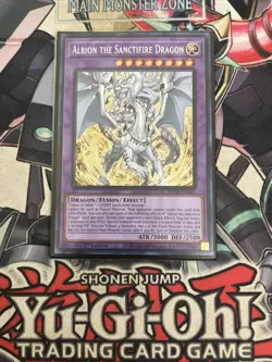Albion The Sanctifire Dragon Prismatic Secret Rare MP24-EN082 Yugioh - Image 1