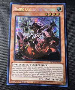 Yugioh Blazing Cartesia the Virtuous MP23-EN162 25th Anniversary Prismatic SR NM - Image 1