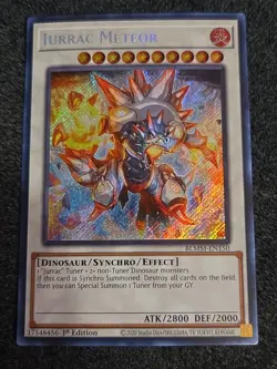 Yugioh Jurrac Meteor BLMM-EN150 Secret Rare 1st Edition - Image 1