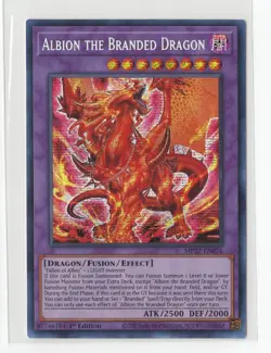 YuGiOh Albion the Branded Dragon MP22-EN076 Secret Rare 1st Edition Nm - Image 1