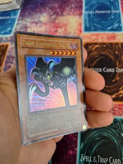 Yugioh Toon Summoned Skull MRL-073 Ultra Rare 1st Edition Moderately Played - Image 4